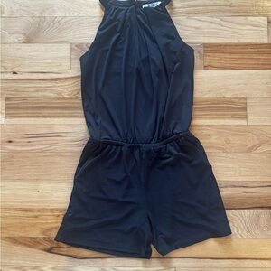 White House Black Market Elegant Black Romper